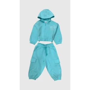 Sarabanda completo felpa e pantalone bambina turchese