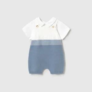 Completo salopette tricot