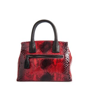 Milano Pitone Rosso | Borsa di pitone