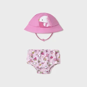 Completo costume da bagno e cappello