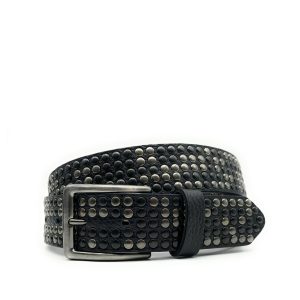 Cintura Borchiata – Alta 3,5 cm – Nero