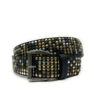 Cintura Borchiata H 4 cm – Nera – Borchie Mix