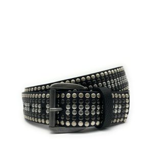 Cintura Borchiata H 4 cm – Nera – Borchie Linea