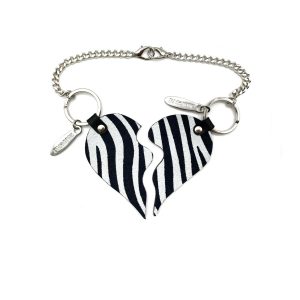 Portachiavi Cuore condiviso – Zebrato