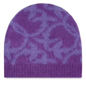 PINKO cappello cuffia cammello VIOLA