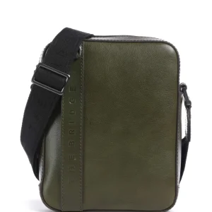 THE BRIDGE BORSELLO UOMO GIACOMO IN PELLE VERDE BOSCO