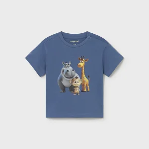 T-shirt con stampa animale baby boy Mayoral