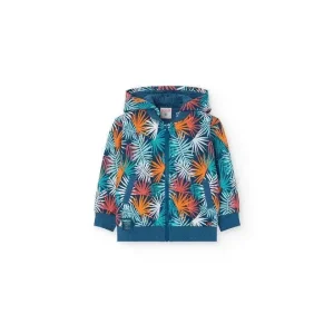 FELPA COLORATO BAMBINO CAPPUCCIO STACCABILE BOBOLI 321152