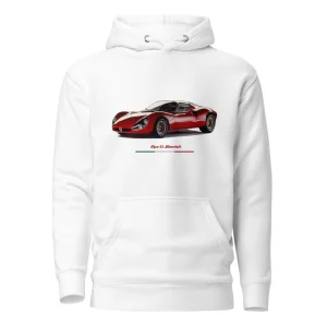 Felpa con cappuccio Alfa Romeo 33 stradale classic car