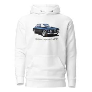 Felpa con cappuccio Alfa Romeo Giulia sprint gt vintage car