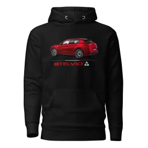 Felpa con cappuccio Alfa Romeo Stelvio Quadrifoglio