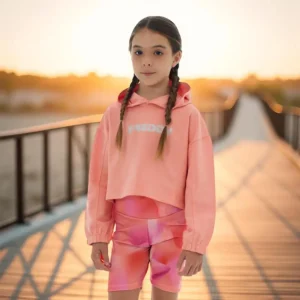 FELPA CORTA CHIUSA PER BAM,BINA  CON CAPPUCCIO FREDDY FR1906