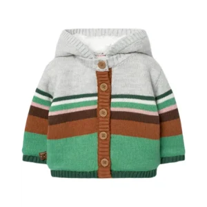 Giacca in maglia per neonati con stampa a righe Boboli 129002