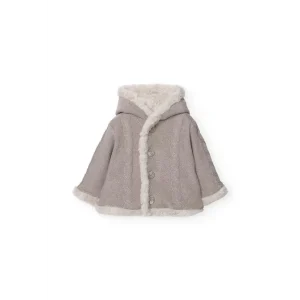 Giacca reversibile con pelo per neonato in marrone Boboli 759090