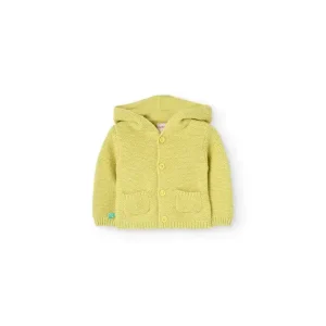 Giachetta tricot con cappuccio per neonati 0-18mesi Boboli 111216