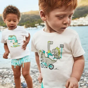 Maglietta dinosauri baby maschio