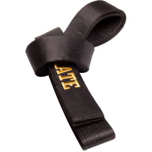 Hayashi – Cintura da Karate brillante con scatola (con ricamo) “KARATE”