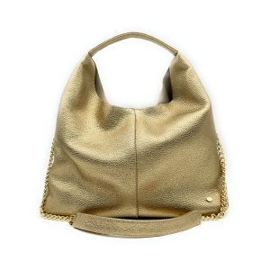 Borsa Hobo XS con tracolla catena – Oro