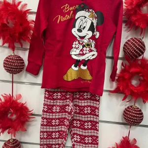 Pigiama natalizio bambina di Minnie