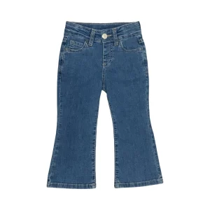 Jeans Bambina a Zampa Vita Alta Stretch