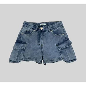 JEANS CORTI MODELLO CARGO BAMBINA YCLU 120PYFJS25
