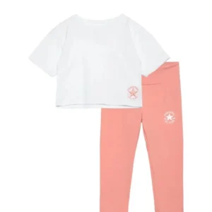 Set maglietta e leggings bambina converse