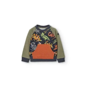 Felpa girocollo Dinosauri per bambino 18mesi-8anni boboli 347014