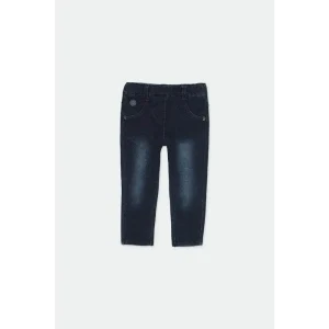 Leggings effetto jeans blu scuro per Bimba da 6 a 8 anni Boboli 290001