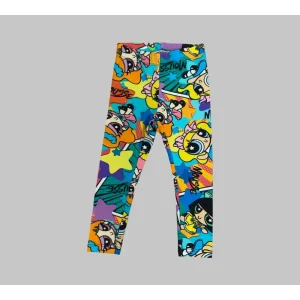 Mousse Leggings Elasticizzati Cartoni Bambina Colorati