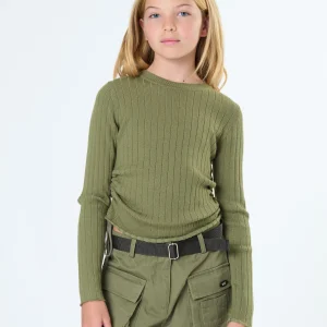 Maglia Verde Militare Bambina Tobetoo - Comoda e Stile