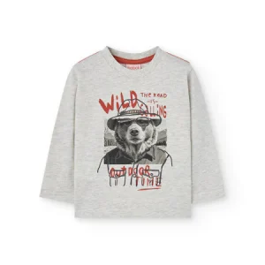 Maglietta bambino jersey per bimbo orso wild