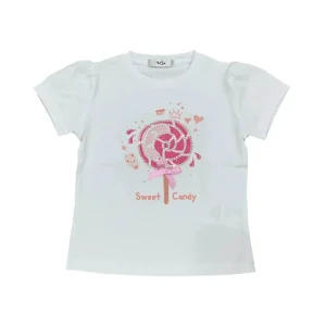MAGLIETTA BIANCA LOLLIPOP Y-CLU 406TYFBS25