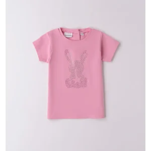 Sarabanda Maglietta con brillantini per bambina Rosa