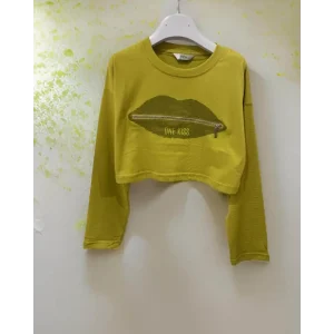 Maglietta cropped per bambina da 8anni a 16anni Y-Clu YFJF24T171