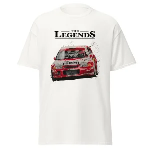 Maglietta Mitsubishi Evo Lancer Rally - T-shirt per Veri Fan delle Corse