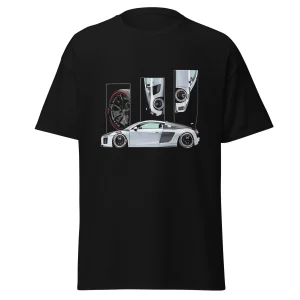 Maglietta Audi R8 per veri fan – T-shirt sportiva dedicata agli amanti delle auto