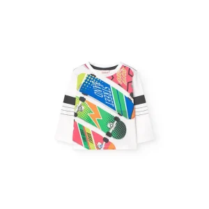 Maglietta Skateboard per Bambino Boboli 349073