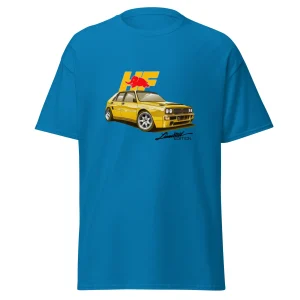 Maglietta T-shirt dedicata ai fan della Lancia Delta HF Integrale Evoluzione – Stile sportivo