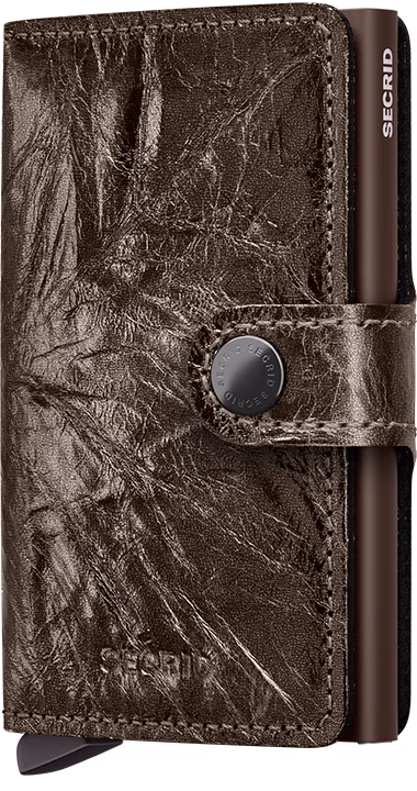 SECRID mini portafoglio Miniwallet crunch brown bronze