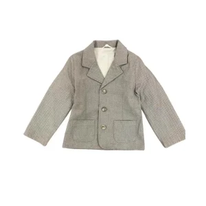 Giacca elegante colore grigio pois per Bimbo Minibanda 3U675