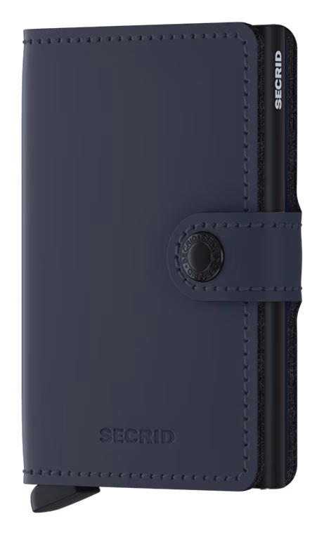 SECRID mini portafoglio miniwallet Matte blue nero