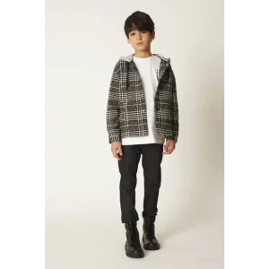 Pantalone Elegante grigio scuro con elastico in vita per ragazzo da 8 a 16 anni Y-Clù BY10020