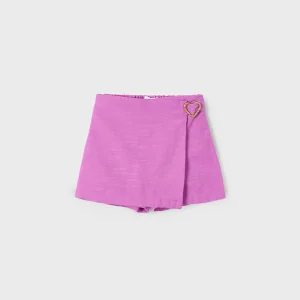 Gonna pantalone fibbia cuore bambina