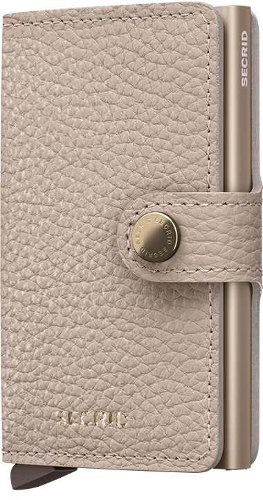 SECRID MINI WALLET IN PELLE  PEBBLE latte
