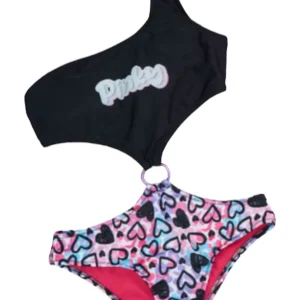 Bikini intero monospalla ragazza Piccole monelle