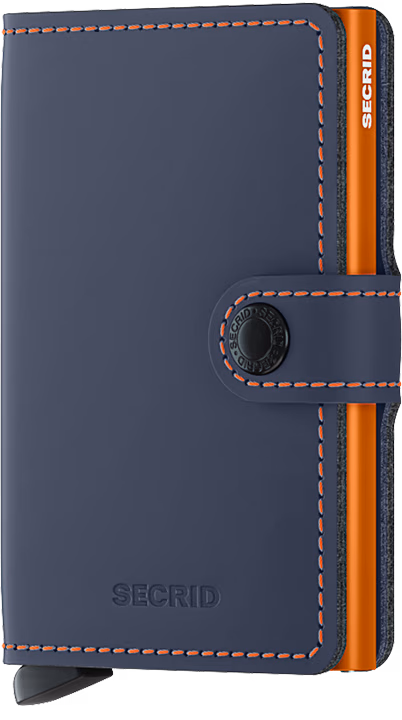 SECRID mini portafoglio miniwallet Matte blue orange