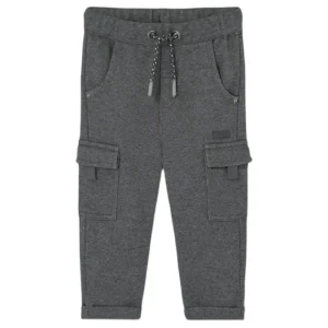 Pantalone cargo in grigio mélange per Bambino da 18mesi a 8anni Boboli 319104