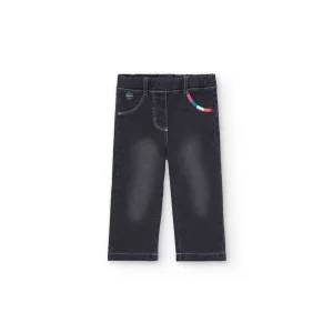 Pantalone denim Black per Bimba Boboli 229070black