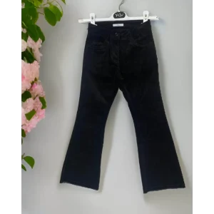 Pantalone velluto nero per Ragazza da 8anni a 16anni Y-Clu YFJF24P261
