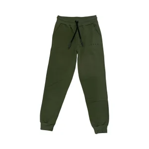 Pantaloni in Felpa Verde Militare Bambino
